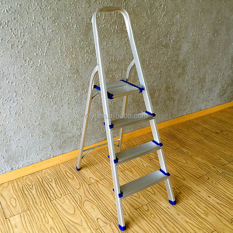4 steps folding aluminum ladder