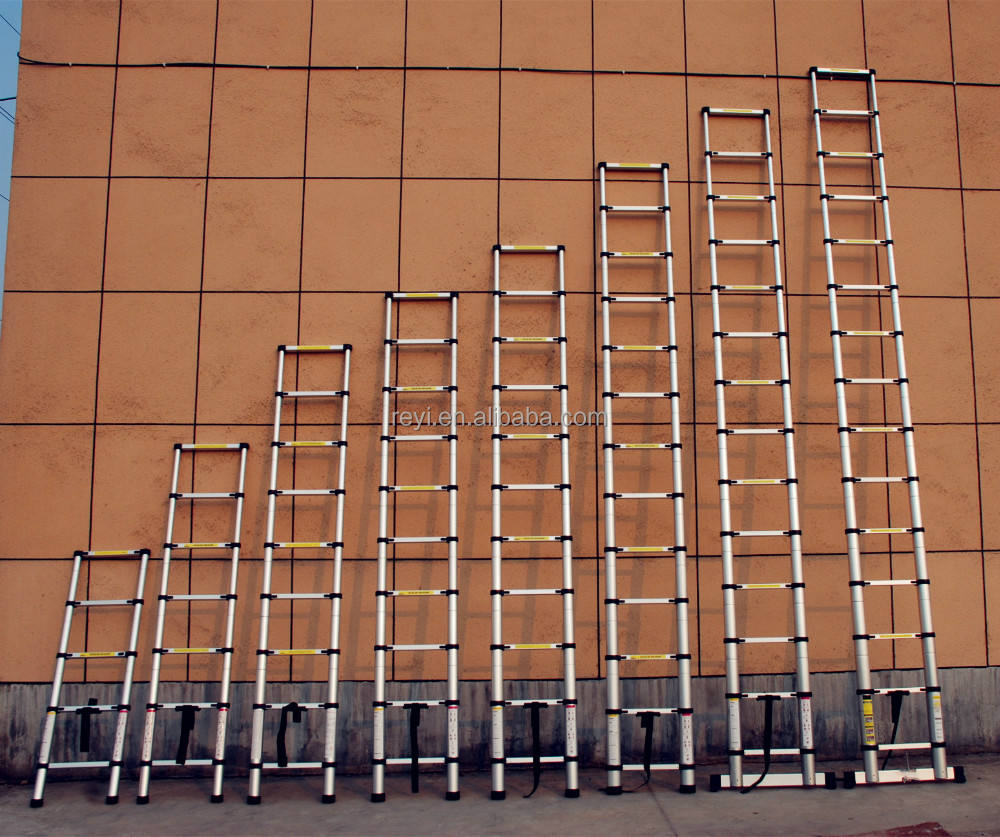 Aluminum telescopic ladder 3.8m