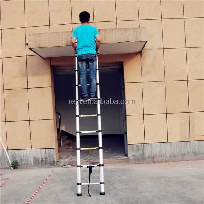 Aluminum telescopic ladder 3.8m