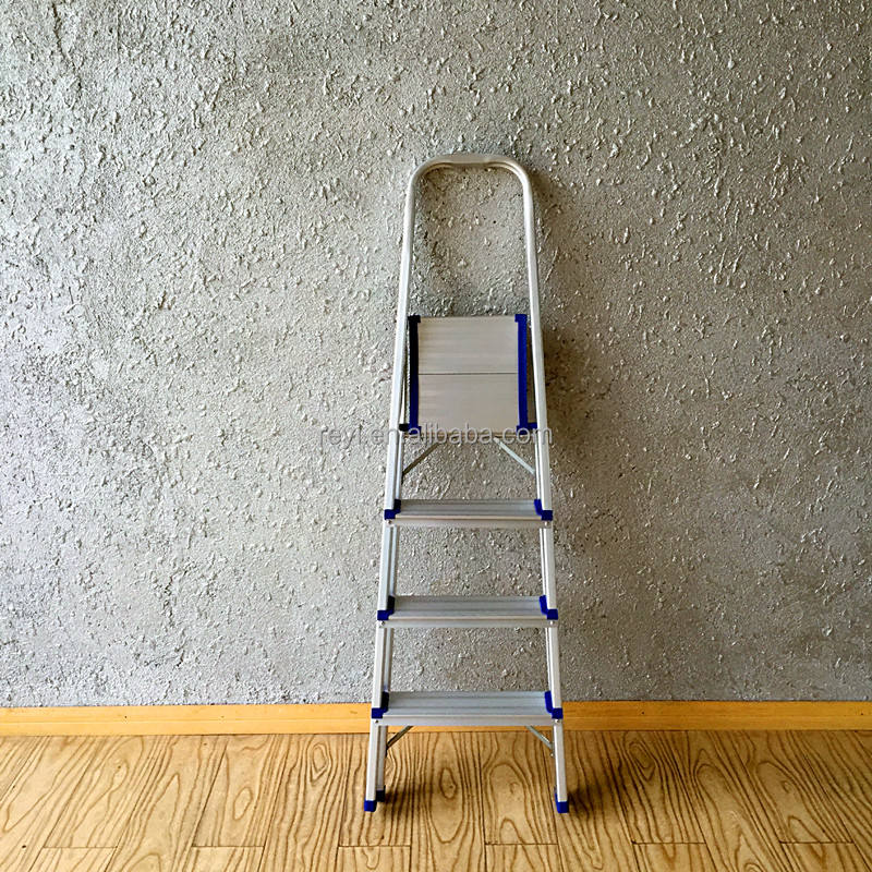 4 steps folding aluminum ladder