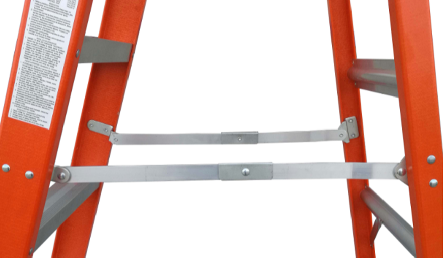 Fiberglass folding ladder